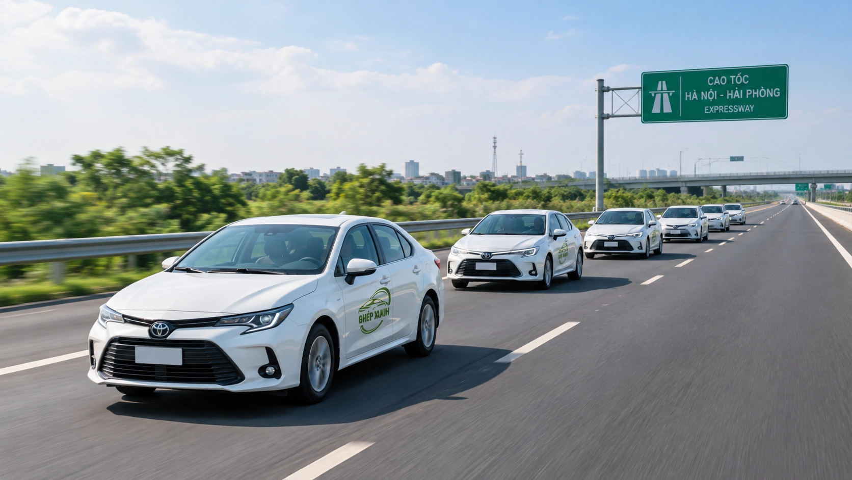 Đội xe HTX Vận Tải Đức Long - Ghép Xanh Car